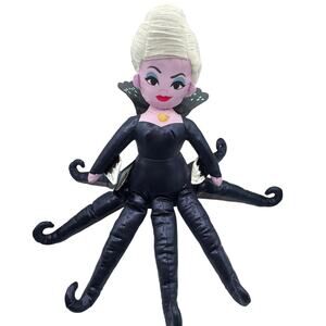 Disney The Little Mermaid Ursula Stuffed Pillow Doll 22" Plush Octopus Witch New